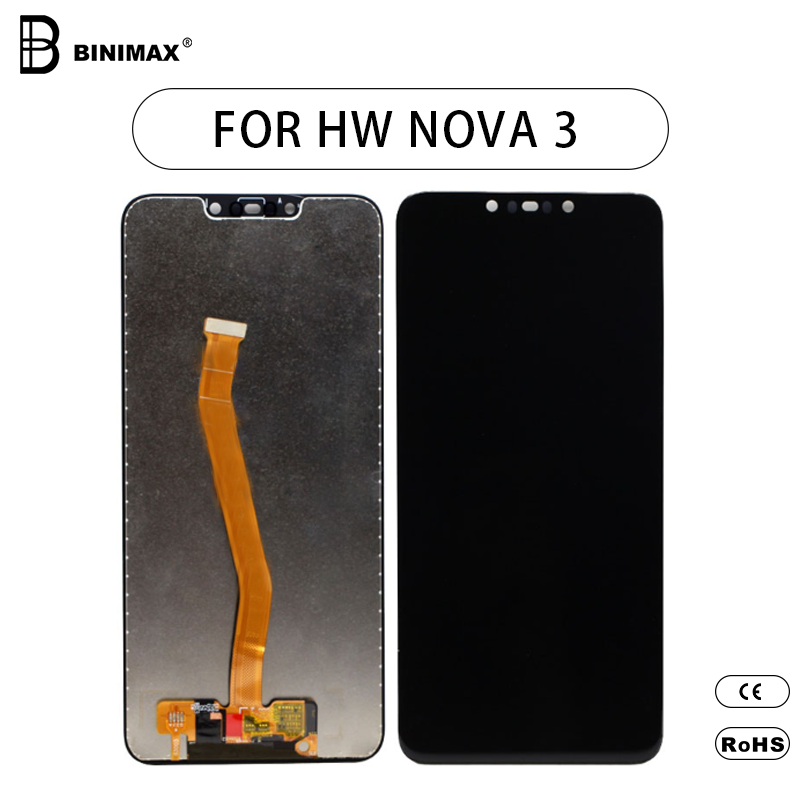 Komórkowy ekran LCD Binimax zastępuje wyświetlacz HW nova 3